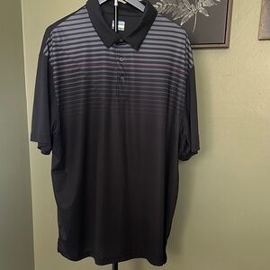 Men's Ben Hogan Black Gradient Polo Shirt